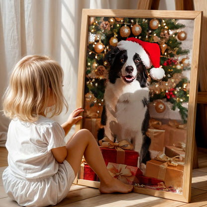 Коледен персонализиран портрет. Код: 47 - Artpawstudio