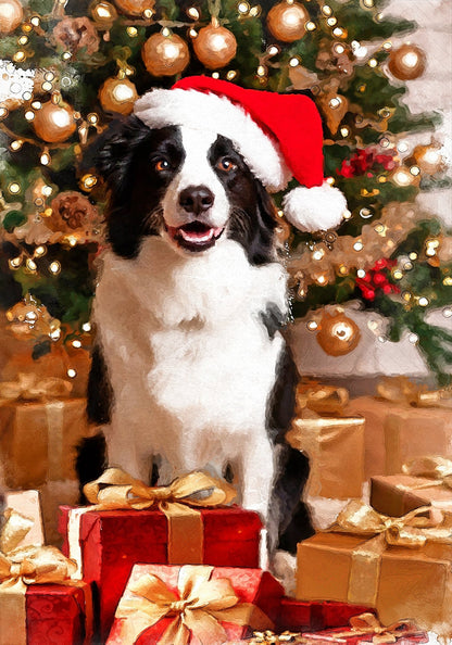 Коледен персонализиран портрет. Код: 47 - Artpawstudio