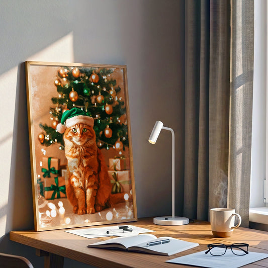 Коледен персонализиран портрет. Код:24 - Artpawstudio