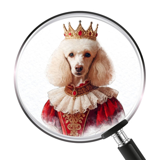 Кралски персонализиран портрет червен. Код: 26 - Artpawstudio