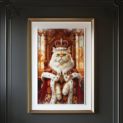 Кралски персонализиран портрет червен. Код: 60 - Artpawstudio