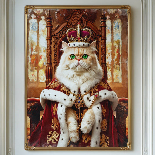 Кралски персонализиран портрет червен. Код: 60 - Artpawstudio