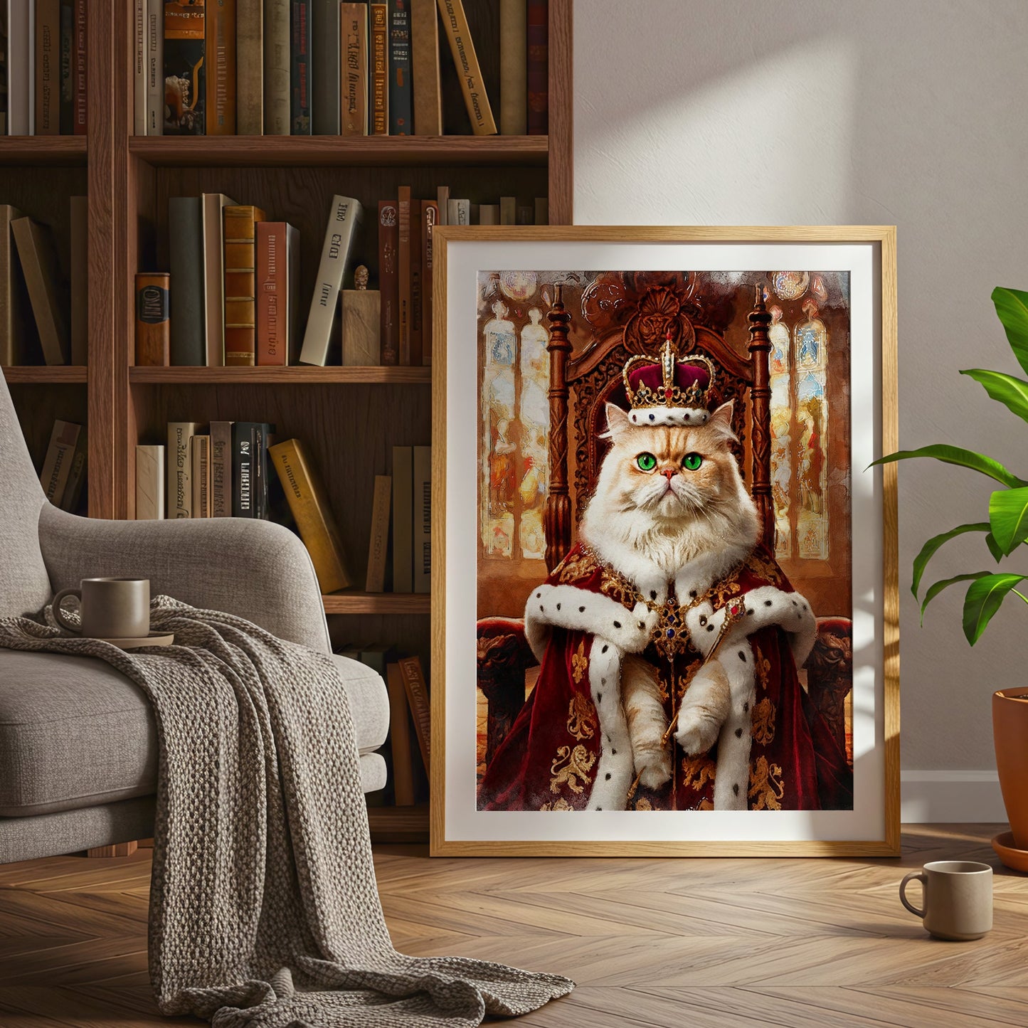 Кралски персонализиран портрет червен. Код: 60 - Artpawstudio