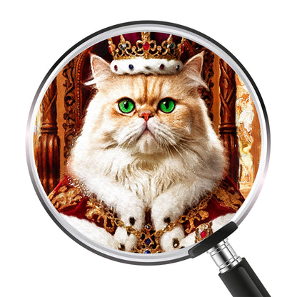 Кралски персонализиран портрет червен. Код: 60 - Artpawstudio