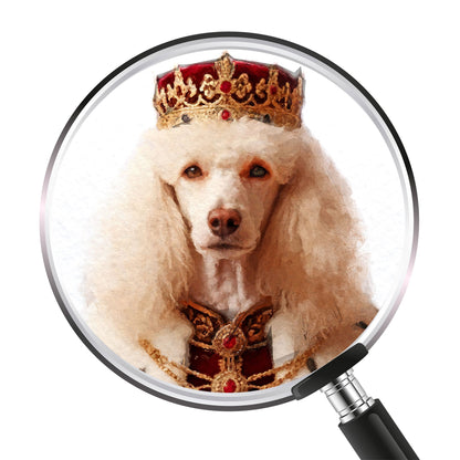 Кралски персонализиран портрет червен. Код: 63 - Artpawstudio