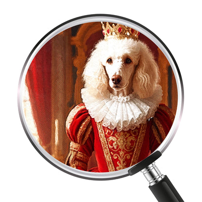 Кралски персонализиран портрет червен. Код: 68 - Artpawstudio