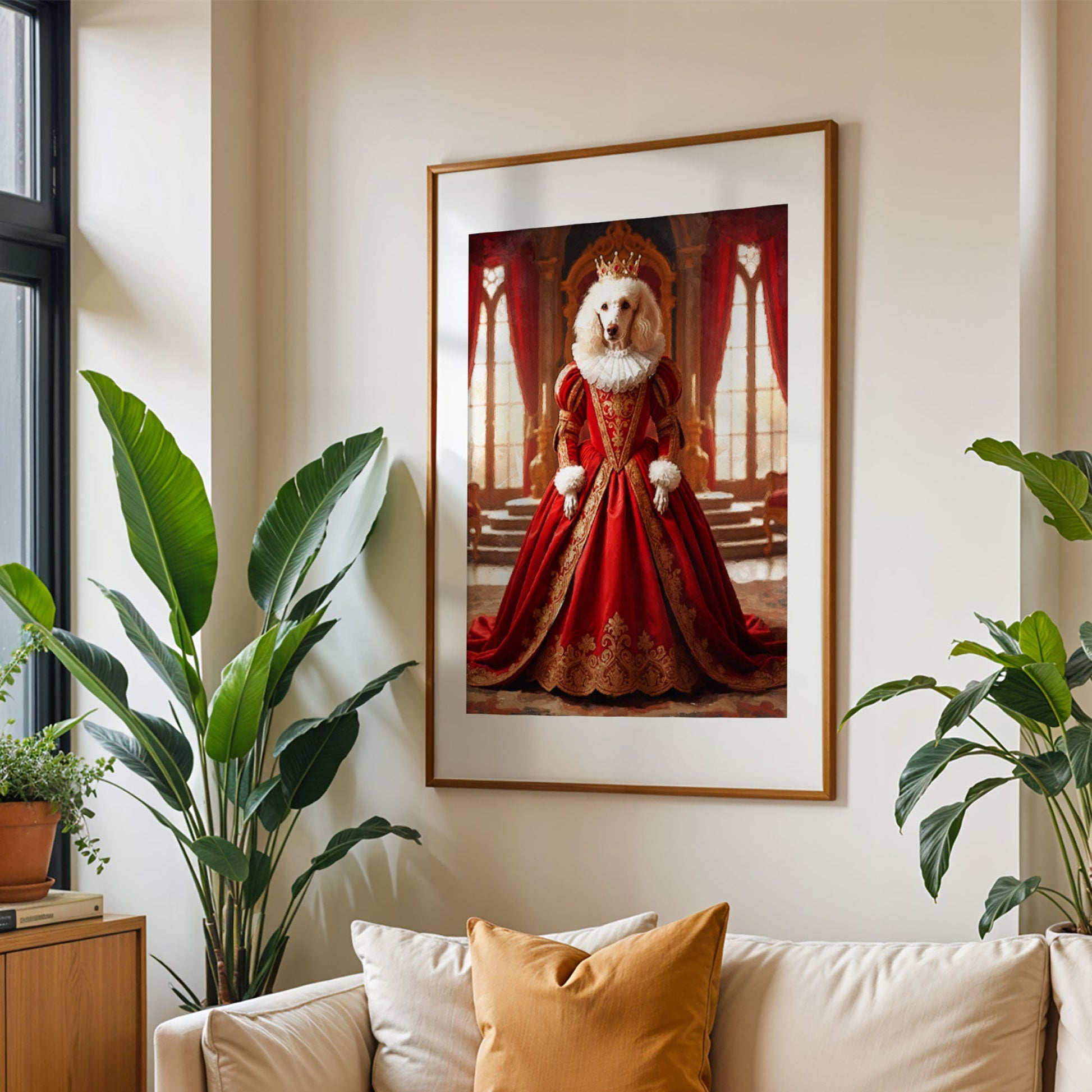 Кралски персонализиран портрет червен. Код: 68 - Artpawstudio