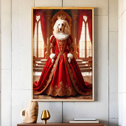 Кралски персонализиран портрет червен. Код: 68 - Artpawstudio