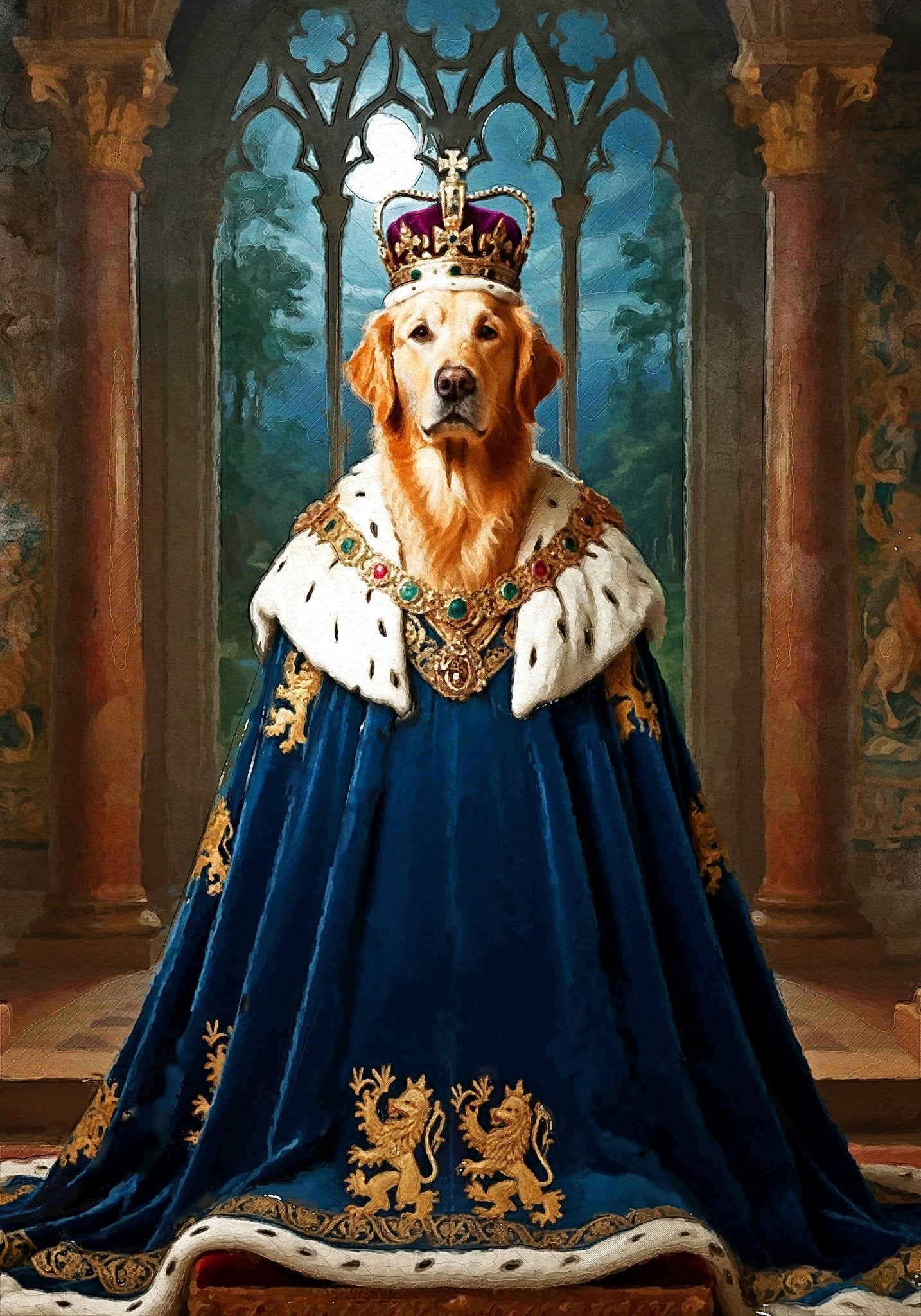 Кралски персонализиран портрет син. Код: 12 - Artpawstudio