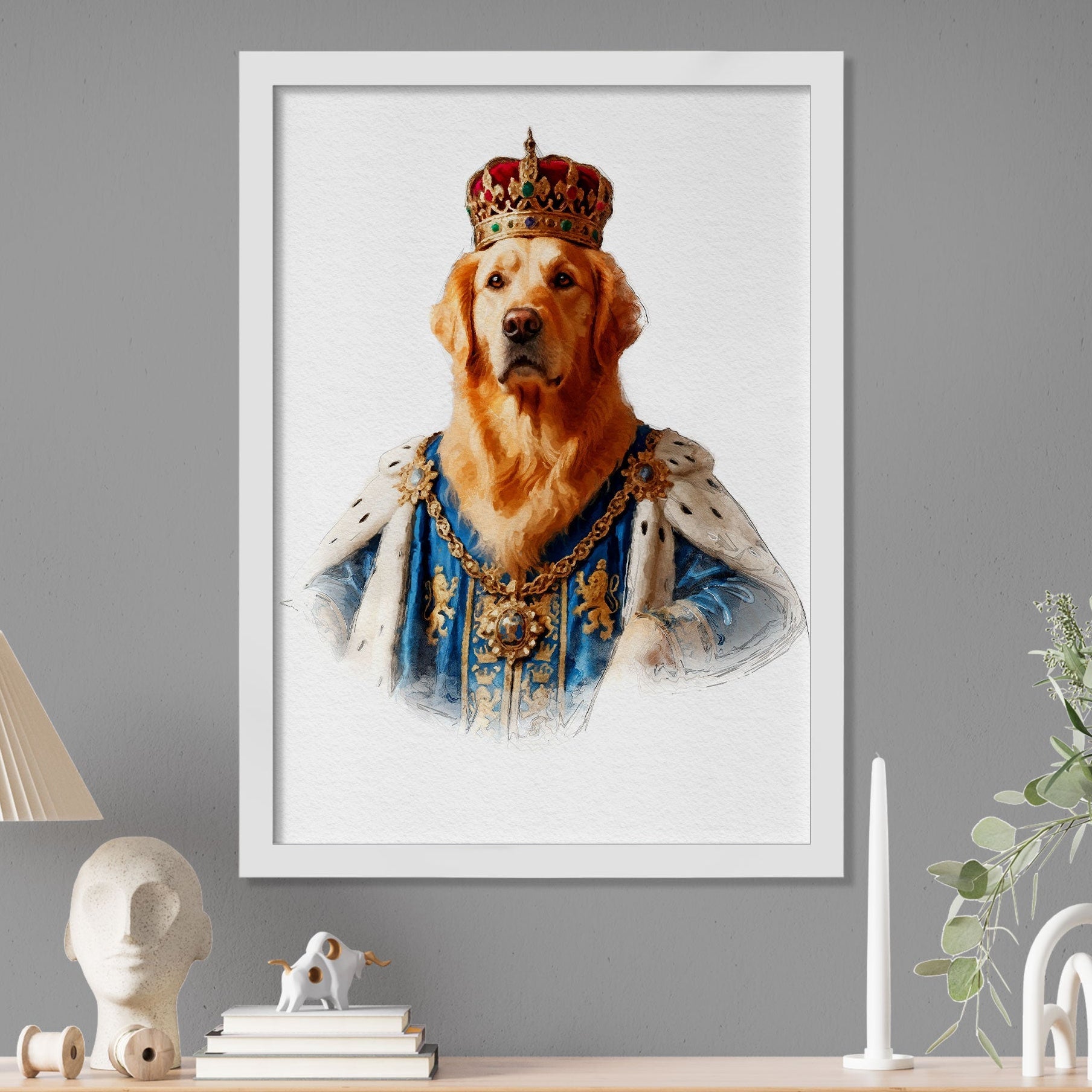 Кралски персонализиран портрет син. Код: 66 - Artpawstudio