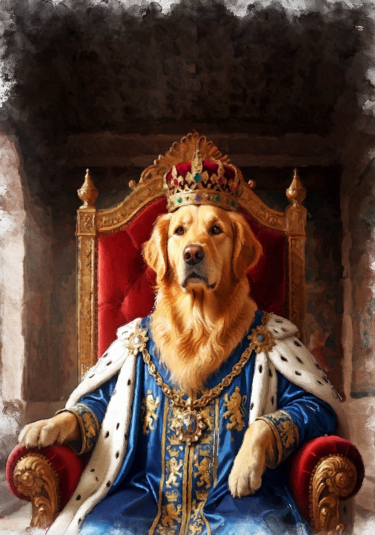 Кралски персонализиран портрет син. Код:11 - Artpawstudio