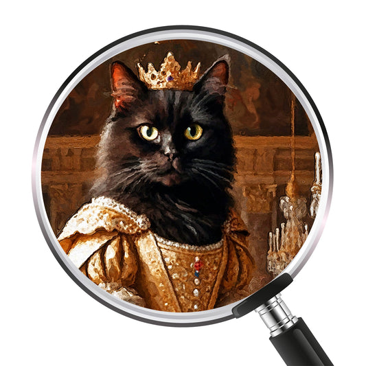 Кралски персонализиран портрет жълт. Код: 61 - Artpawstudio