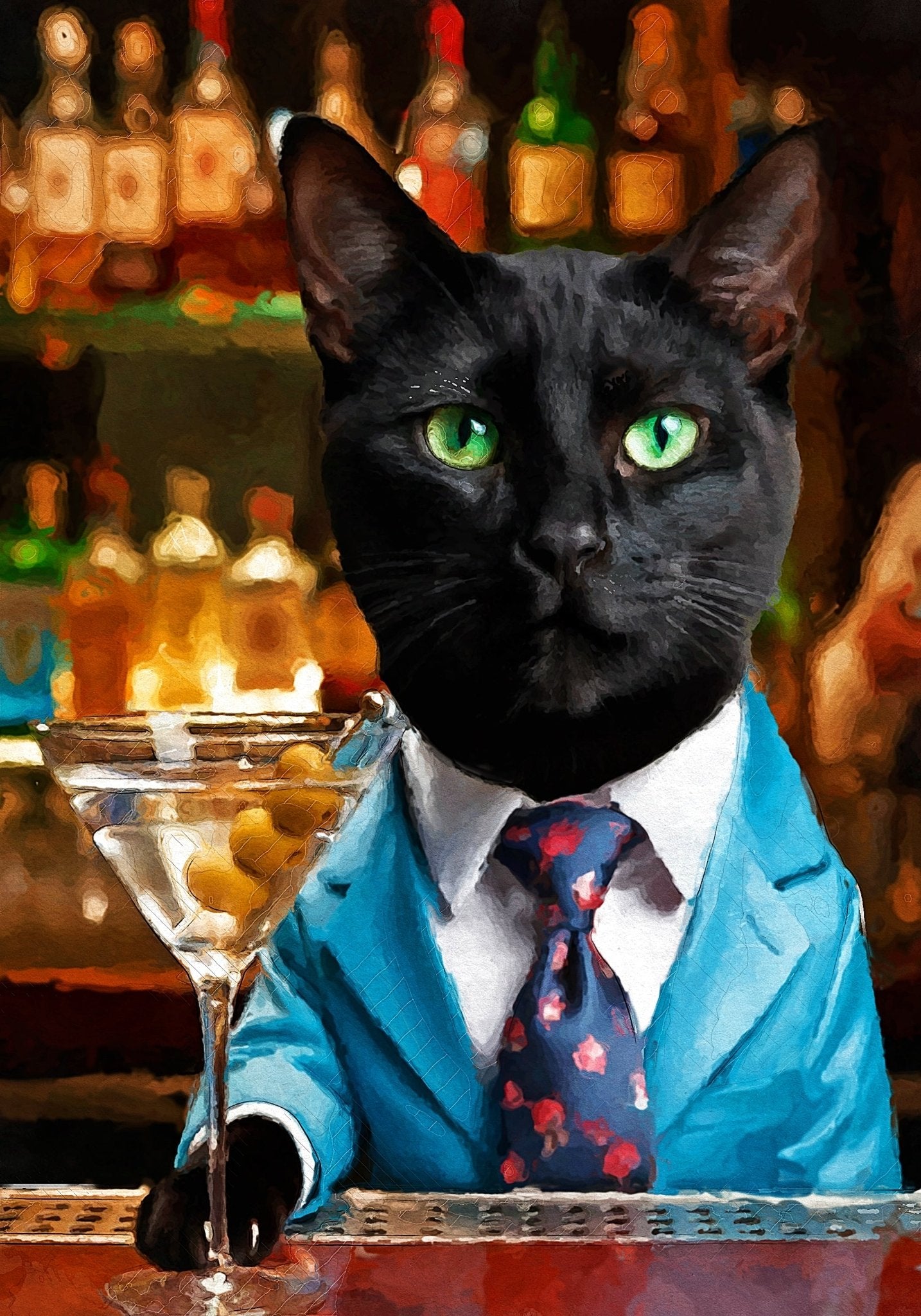 Персонализиран портрет "Аз съм на бар". Код: 16 - Artpawstudio