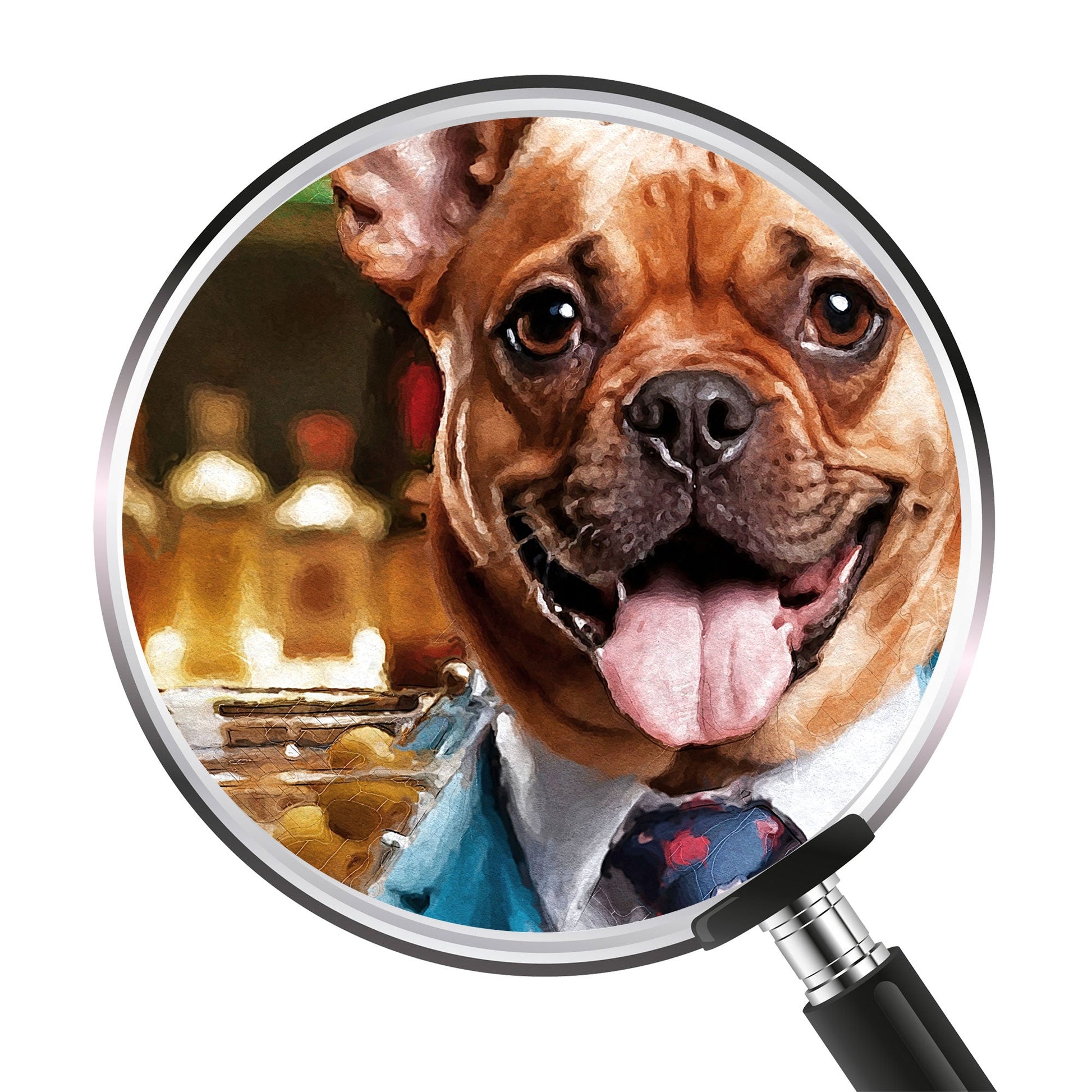 Персонализиран портрет "Аз съм на бар". Код: 16 - Artpawstudio