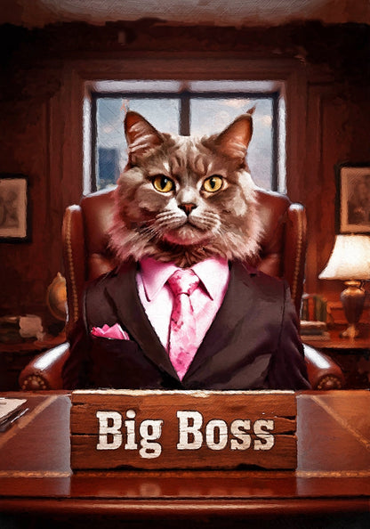 Персонализиран портрет Big boss. Код:15 - Artpawstudio