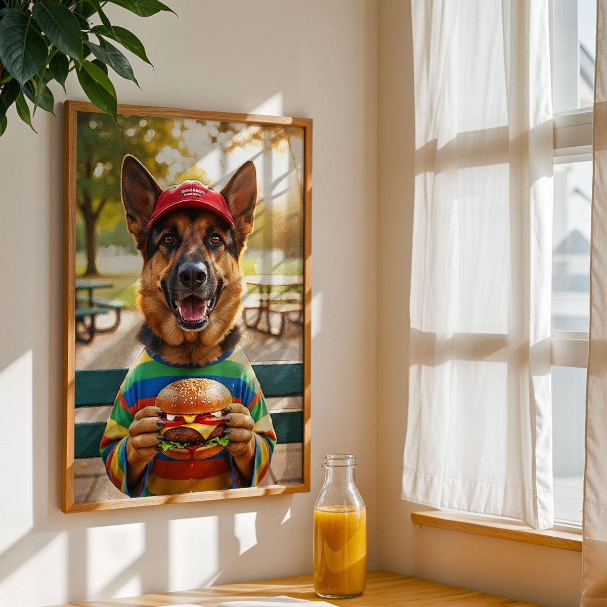 Персонализиран портрет бургер време. Код:33 - Artpawstudio