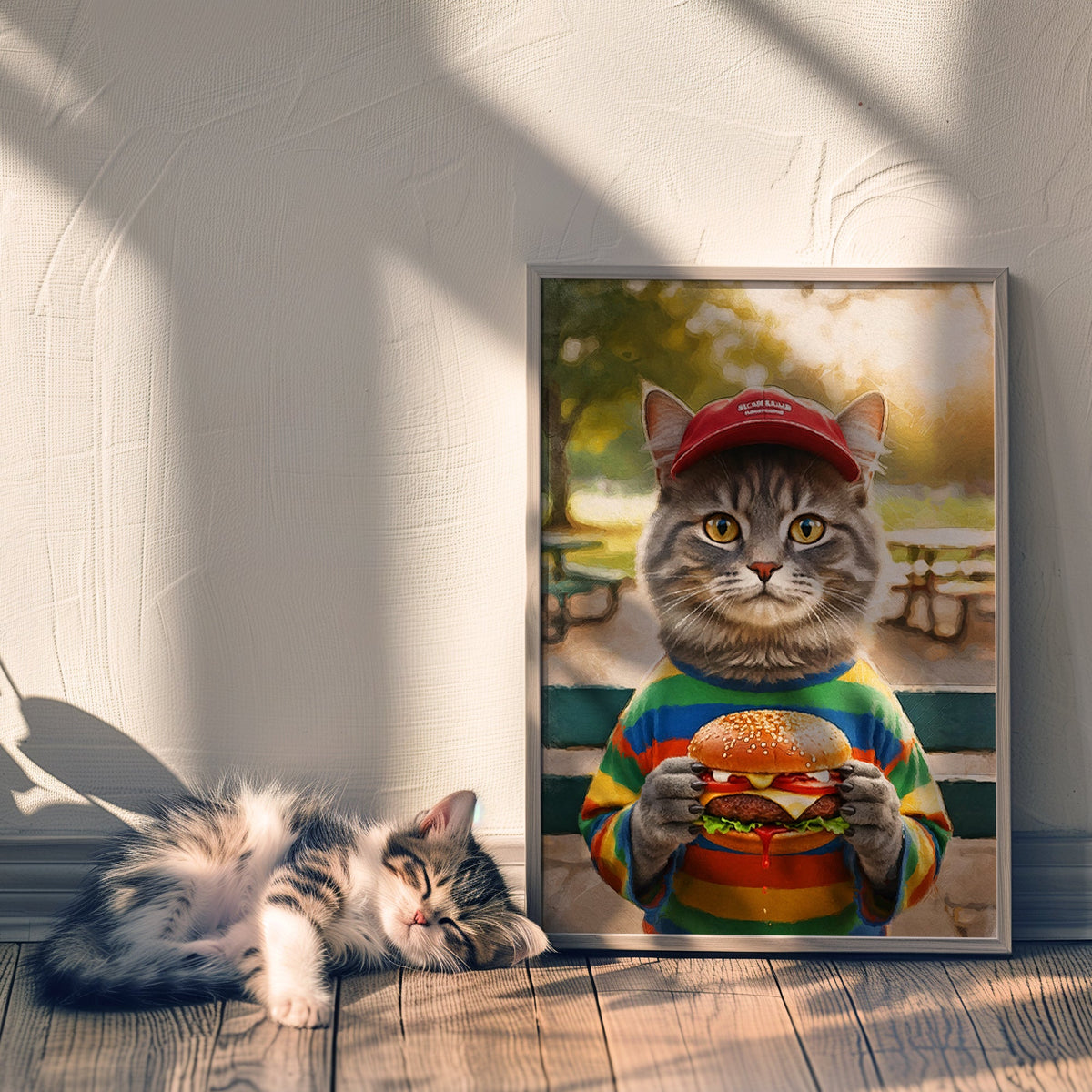 Персонализиран портрет бургер време. Код:33 - Artpawstudio