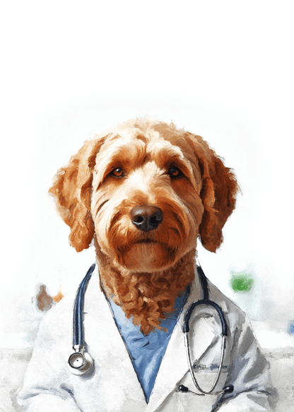 Персонализиран портрет доктор. Код:29 - Artpawstudio