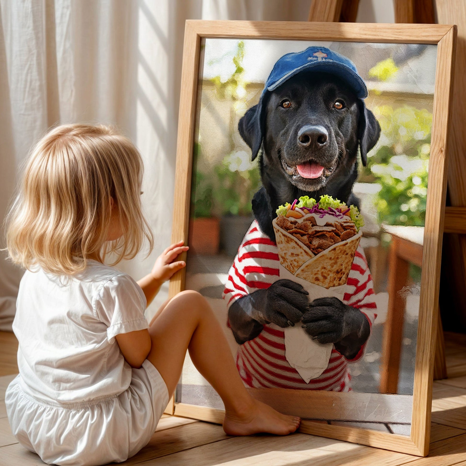 Персонализиран портрет гурме дюнер. Код:31 - Artpawstudio