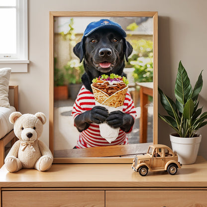 Персонализиран портрет гурме дюнер. Код:31 - Artpawstudio