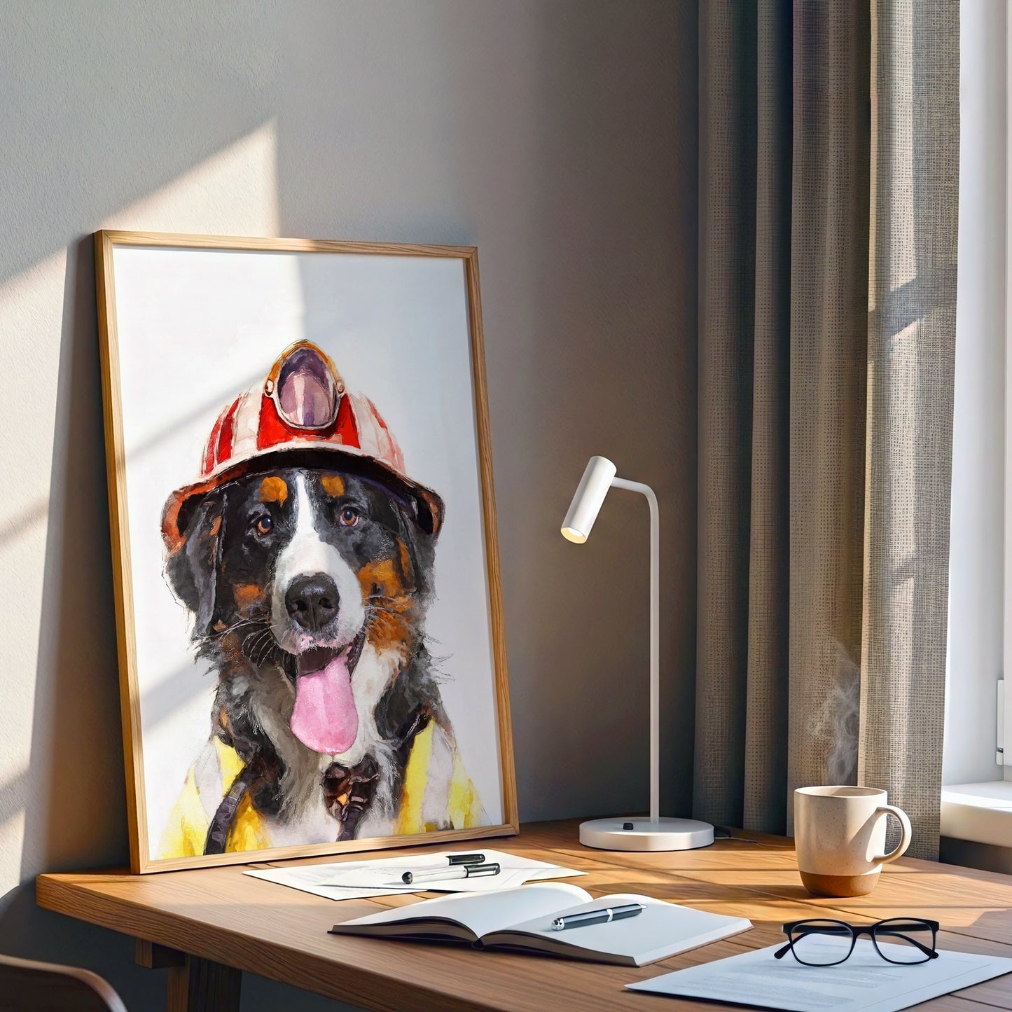 Персонализиран портрет пожарникар. Код: 28 - Artpawstudio