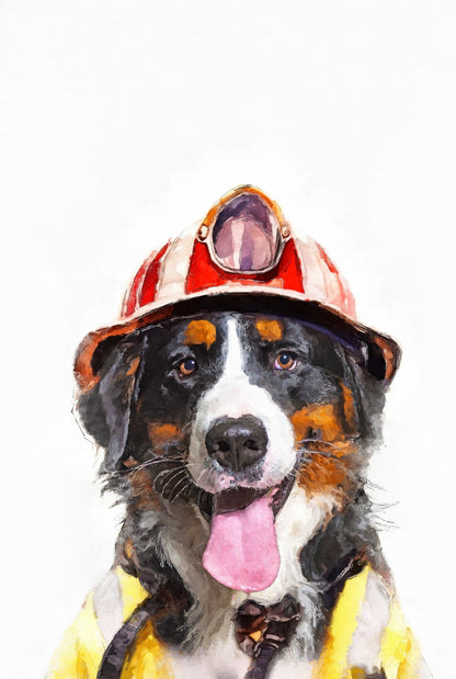 Персонализиран портрет пожарникар. Код: 28 - Artpawstudio