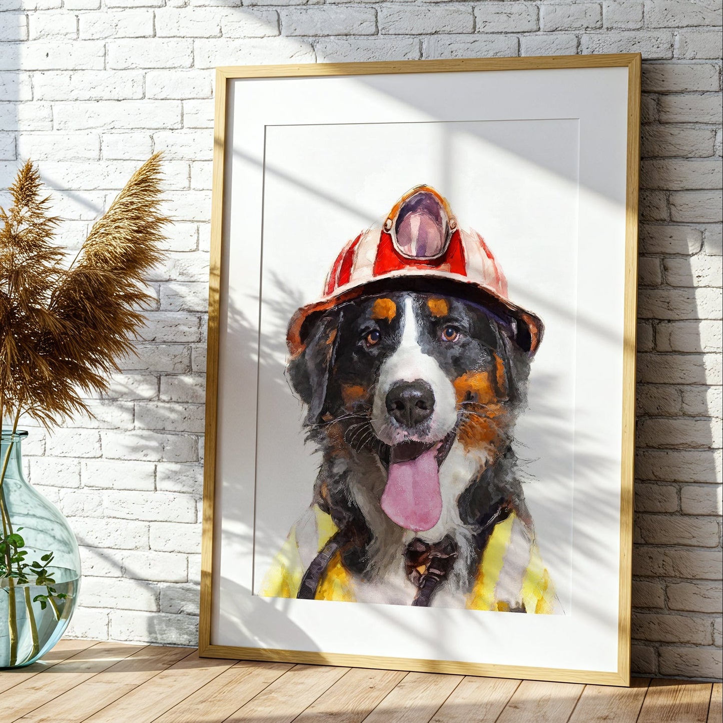 Персонализиран портрет пожарникар. Код: 28 - Artpawstudio