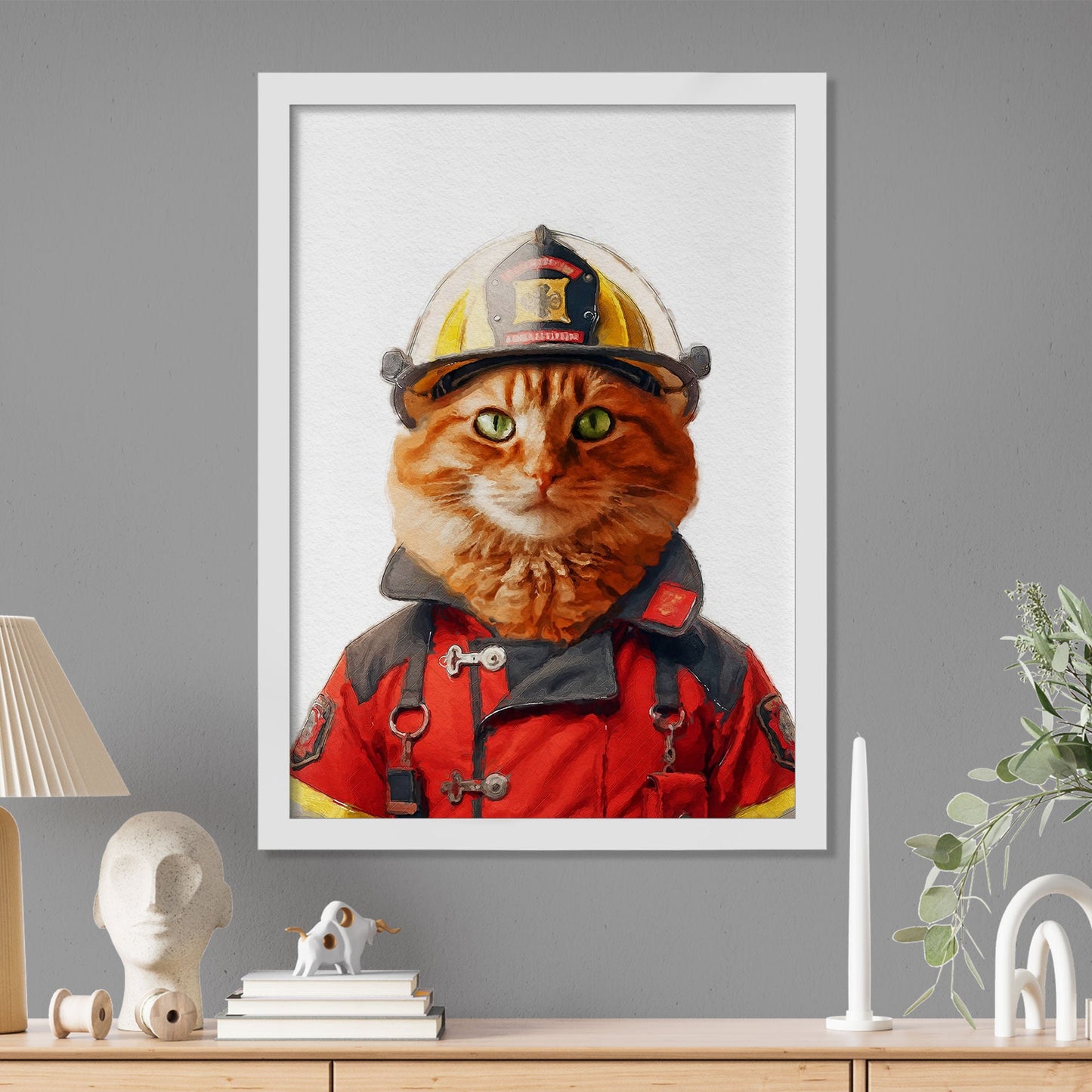 Персонализиран портрет пожарникар. Код: 69 - Artpawstudio