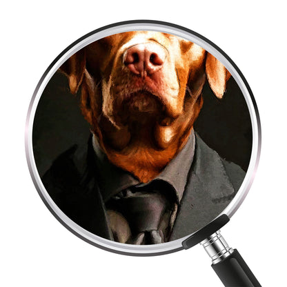 Персонализиран портрет с черен костюм. Код: 07 - Artpawstudio