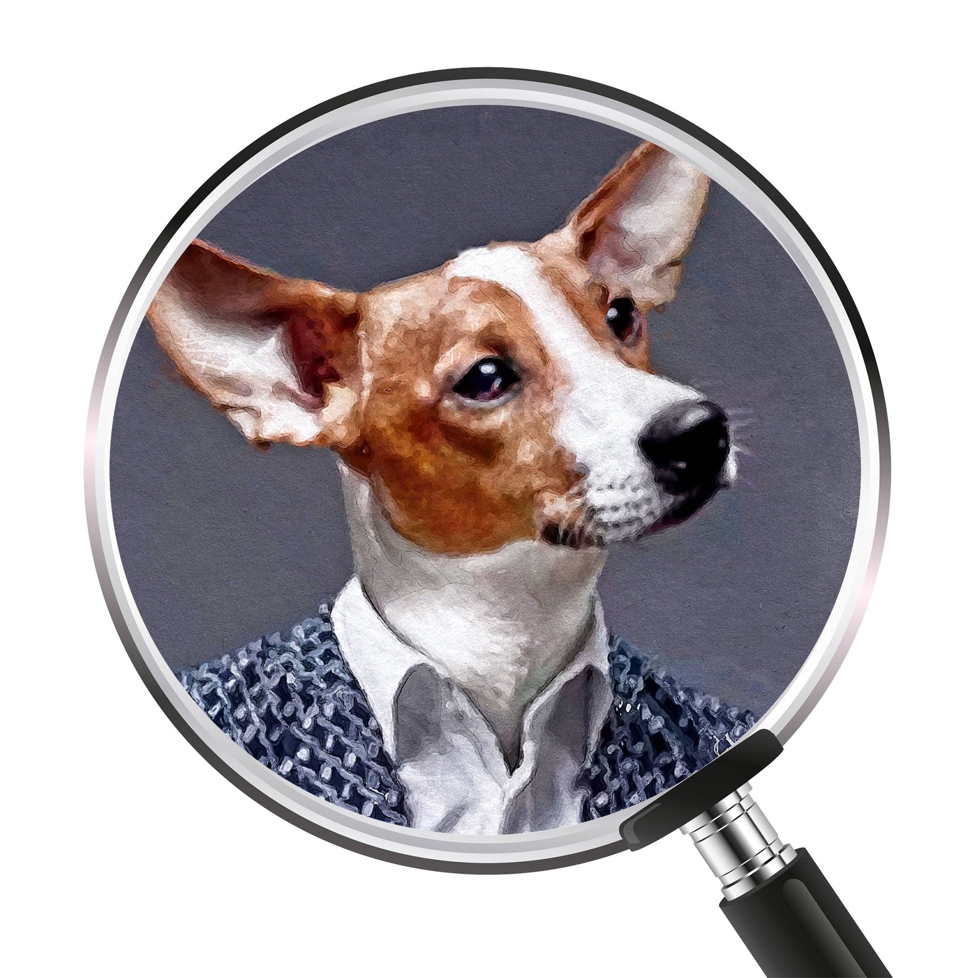 Персонализиран портрет с син костюм. Код: 06 - Artpawstudio